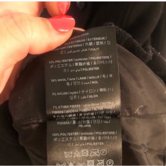 Guess Black Wool Peacoat ✅Offers - Picture 8 of 8